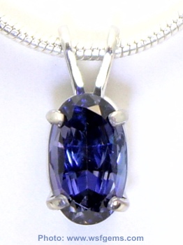 Benitoite pendant outlet